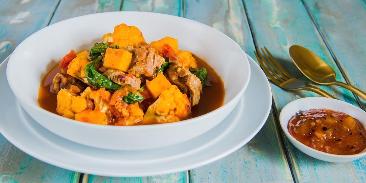 Authentic lamb & vegetable home-style curry