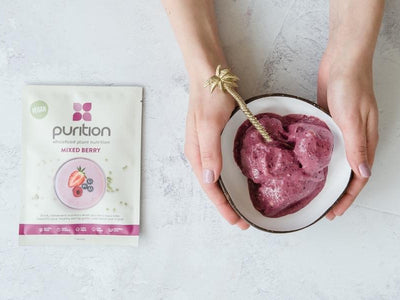 Vegan berry protein nice cream