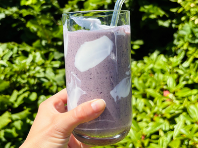 Blueberry high protein smoothie