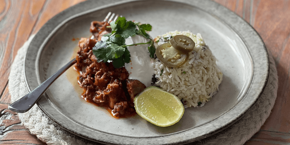 Chilli con Carne & Coriander Rice