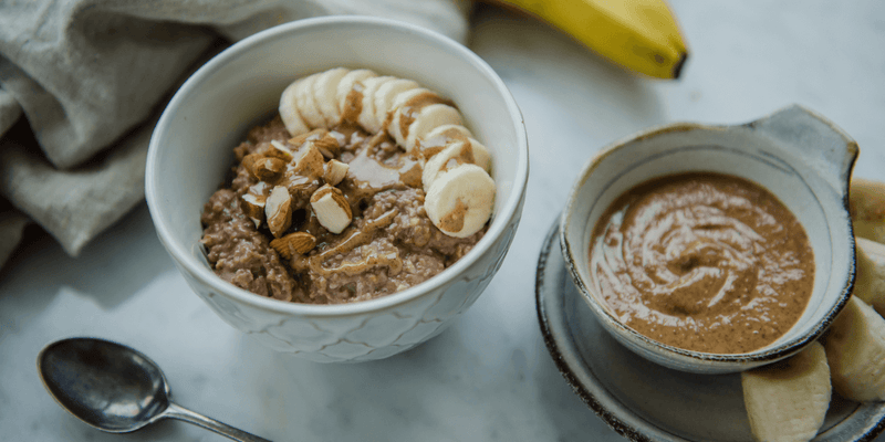 Chocolate, peanut butter & banana oats