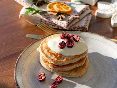 Orange & Cranberry pancakes