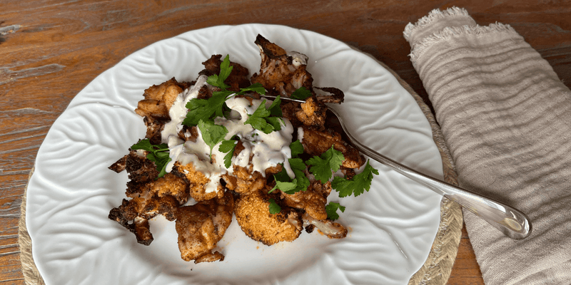 Spiced Chicken & Cauliflower Tray Bake