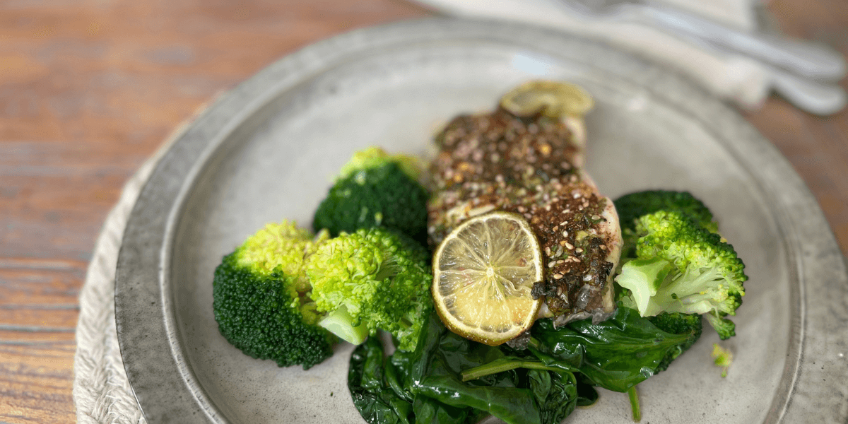 Baked Haddock, Coriander & Lime