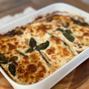 Low-carb and keto vegetarian lasagna