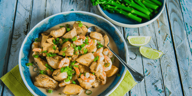 Lime and coconut Thai style chicken