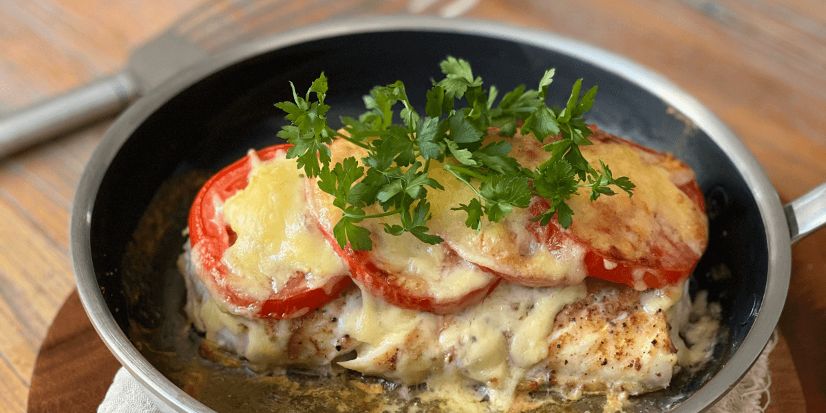 Tomato & Garlic Baked Cod
