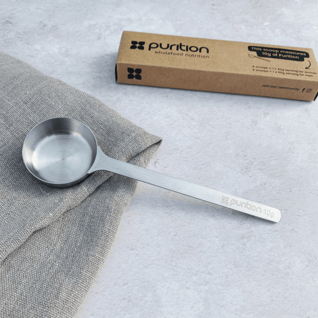 Purition Branded Scoop with box 2023.png__PID:d5699e00-f3e8-4181-aac4-57ee82a7ef92
