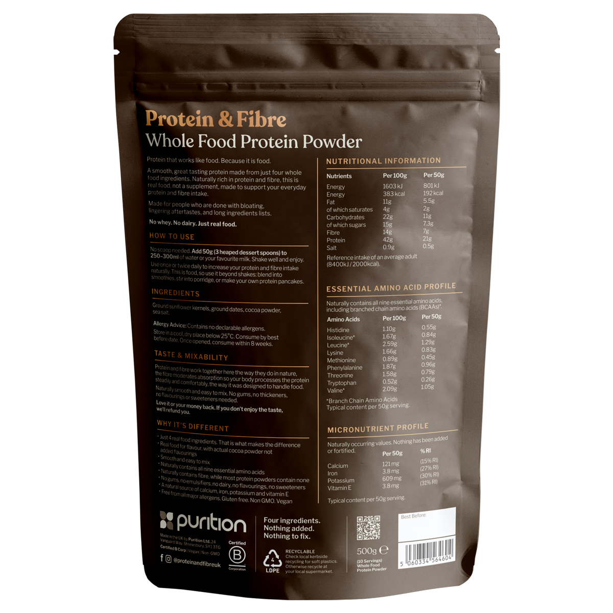 Dark Chocolate Protein & Fibre