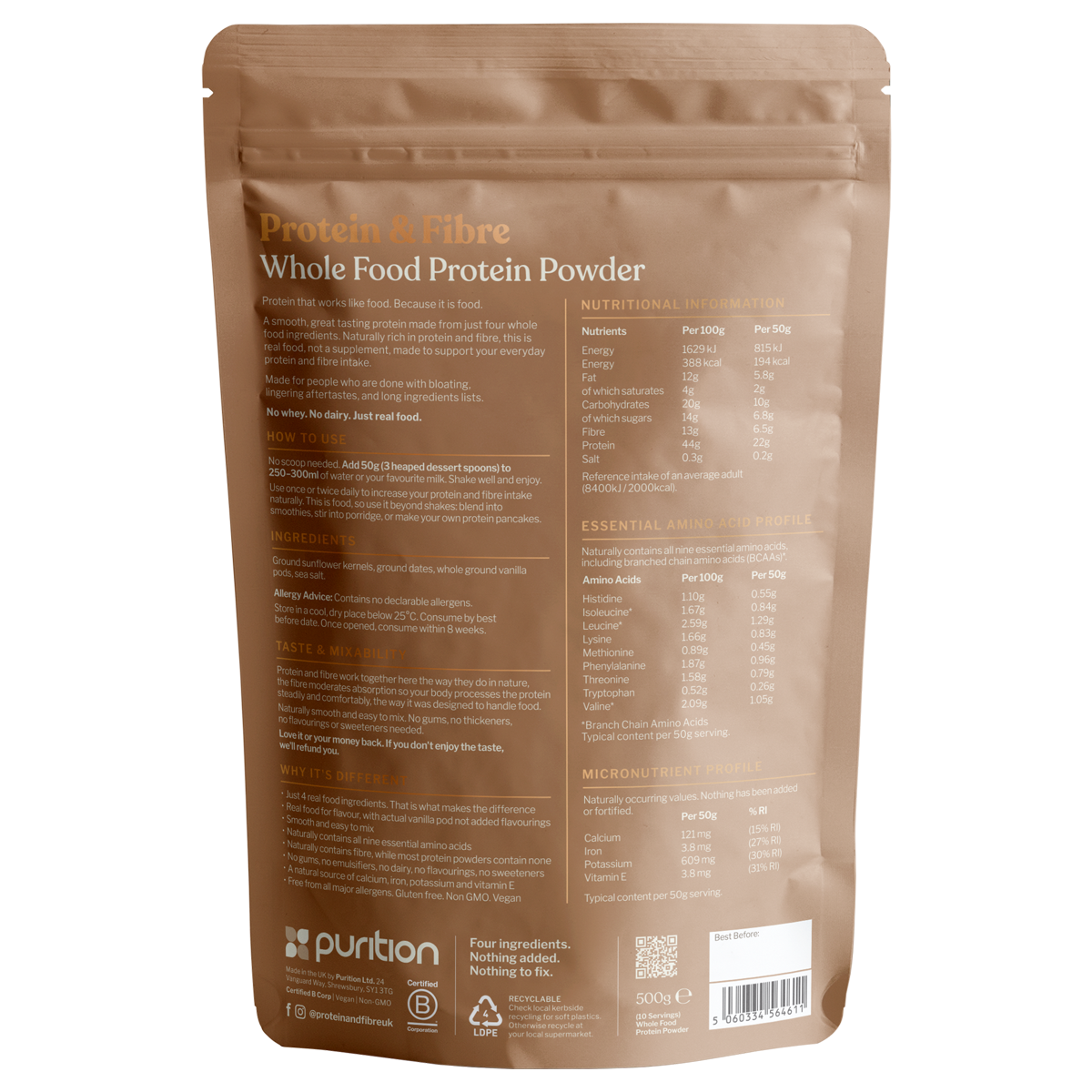Vanilla Bean Protein & Fibre